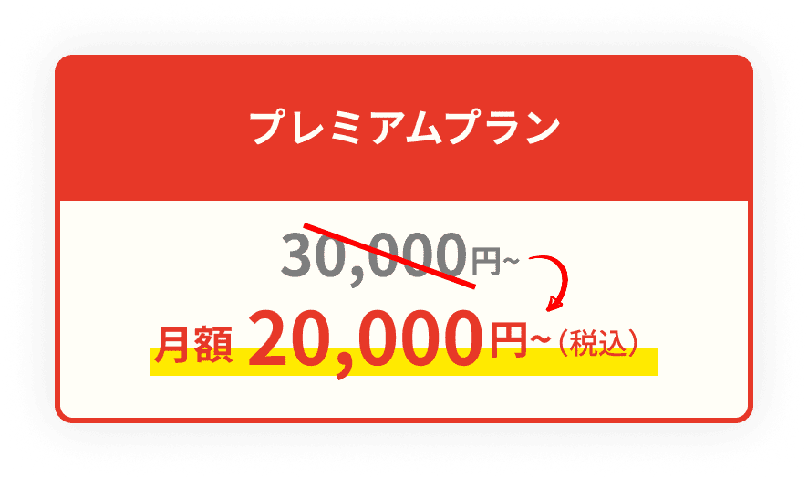 キャンペーン適用後のプレミアムプラン料金